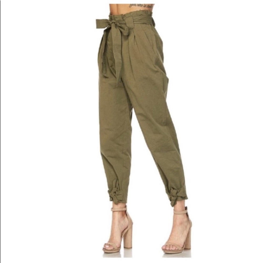 Paper bag pants.